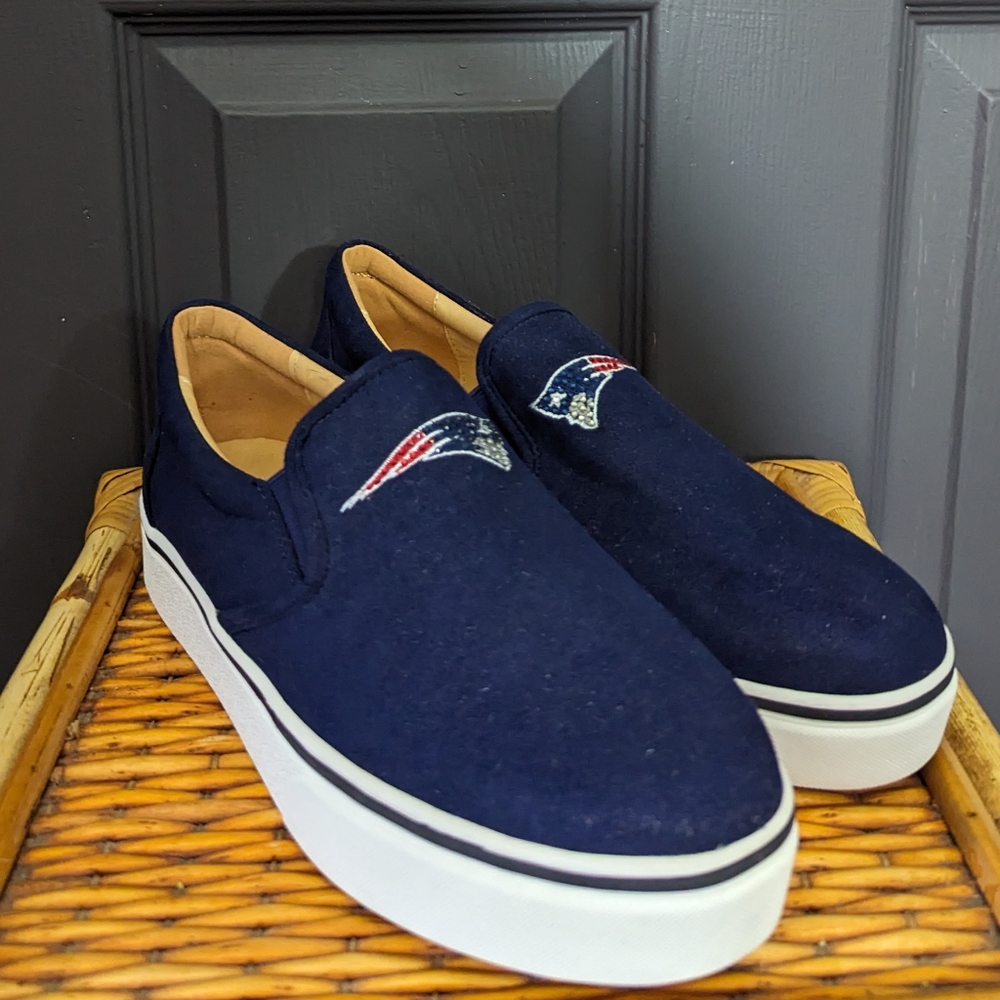 NFL Navy Blue Slip-On Sneakers